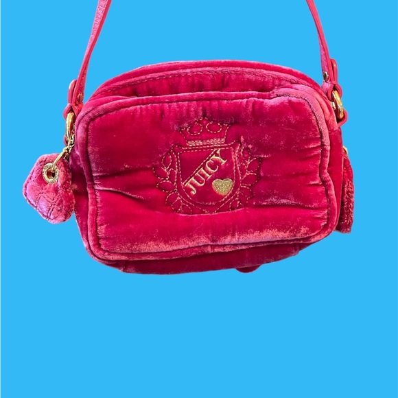 rare Juicy couture velour bow mini purse - Picture 2 of 3